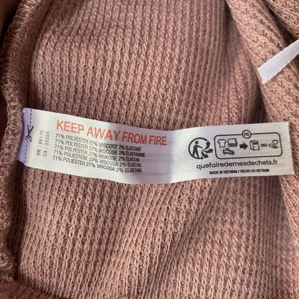 Urban Outfitters Out From Under Mauve Knit Flared Leg Lounge Pants Large - Picture 11 of 13